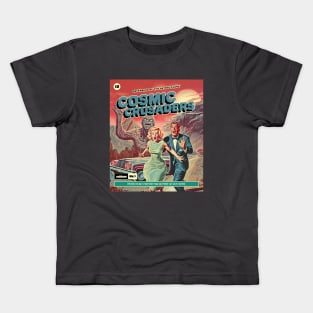 Retro Sci Fi Horror Comic Book Kids T-Shirt